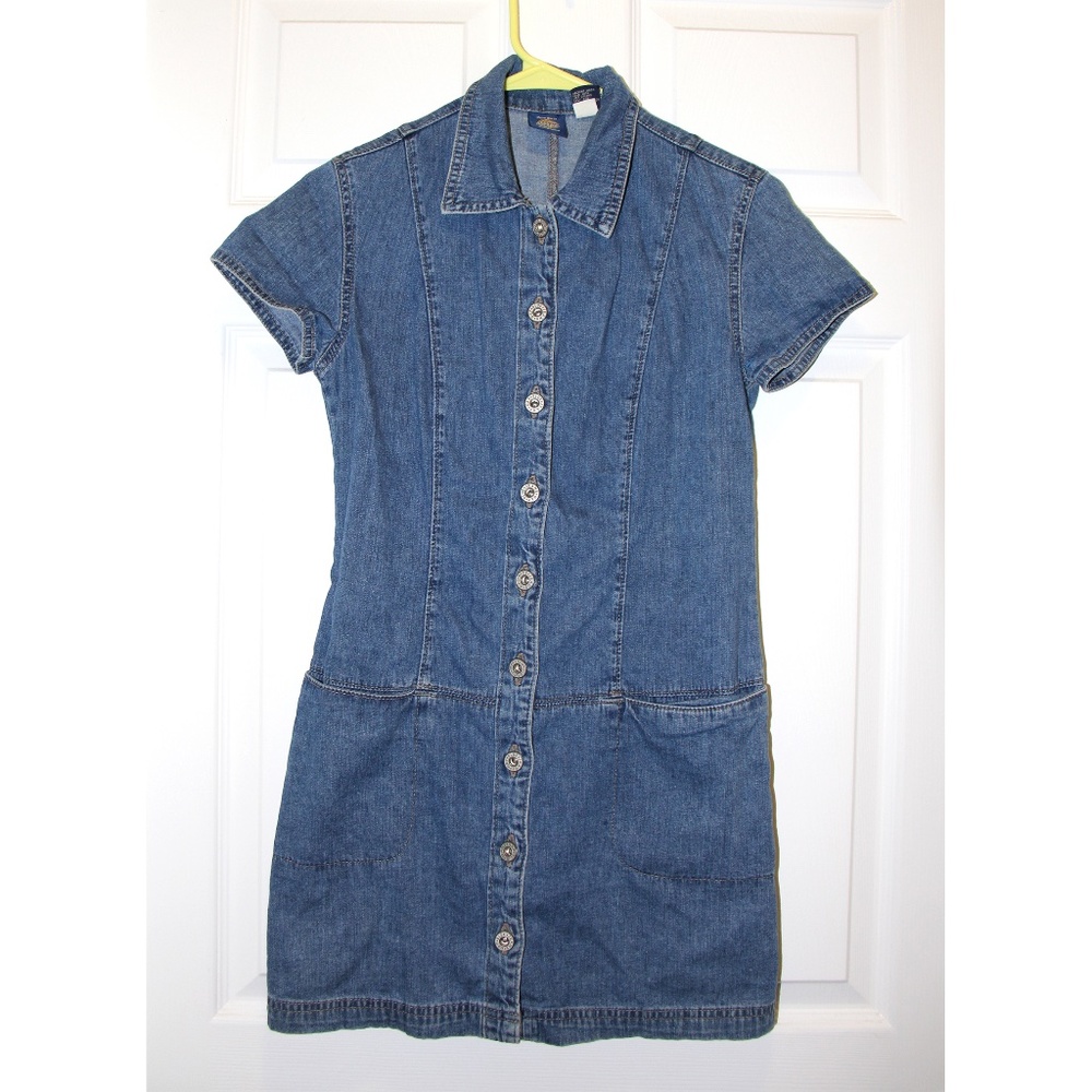 Gap Blue Jeans Dress with front buttons